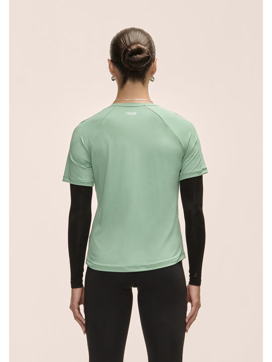 Koszulka treningowa damska Casall Essential Tee zielony
