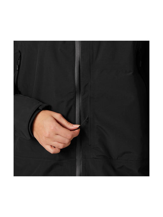 Kurtka narciarska damska HELLY HANSEN W SOGN SHELL JACKET czarna
