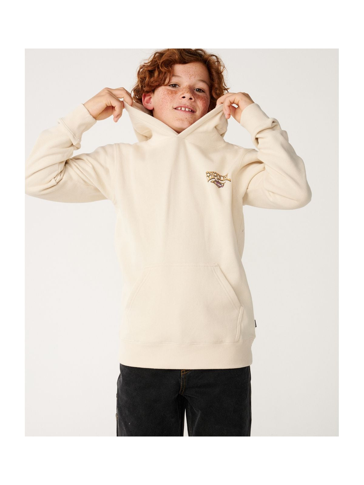 Bluza juniorska RIP CURL Air Shred Hood-Boy biała