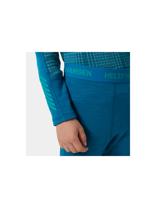 Bielizna dziecięca HELLY HANSEN Jr Graphic Lifa Merino Set kolor niebieski
