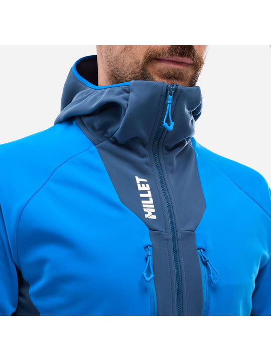 Kurtka narciarska męska MILLET M PIERRAMENT HOODIE niebieska
