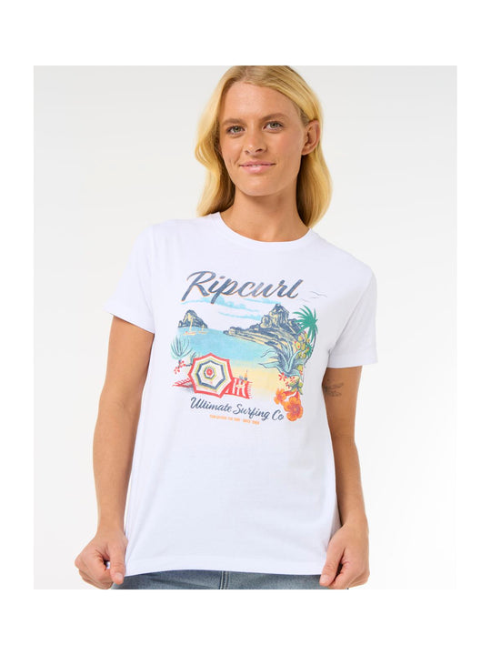Koszulka RIP CURL Crystal Standard Tee biały
