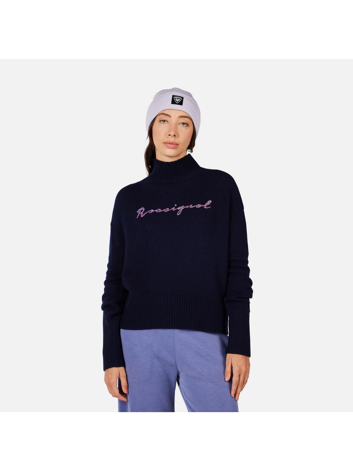 Sweter damski ROSSIGNOL W SIGNATURE SWEATER granatowy