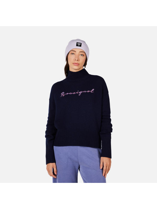 Sweter damski ROSSIGNOL W SIGNATURE SWEATER granatowy
