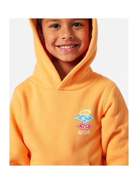 Bluza RIP CURL ICONS OF SHRED HOOD-BOY pomarańczowa - Adventure Sports
