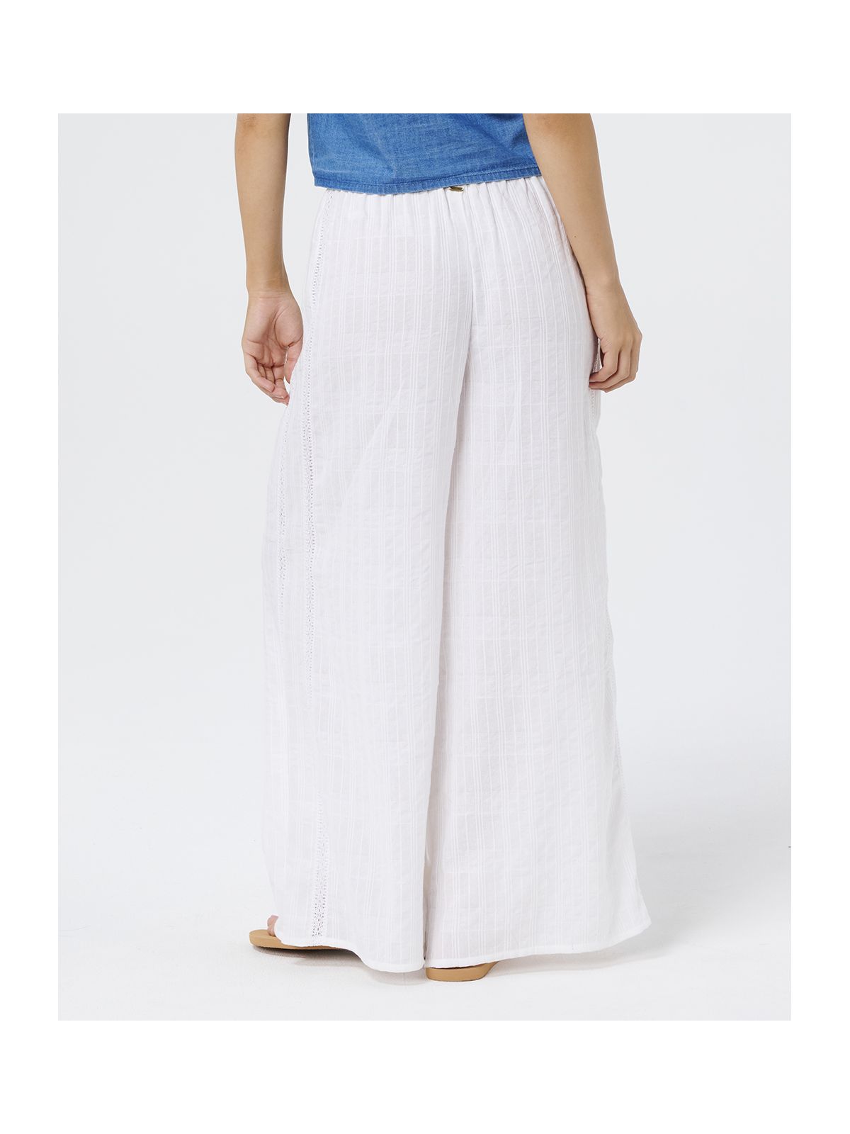 Spodnie damskie RIP CURL Catalina Islands Wide Leg Pant białe