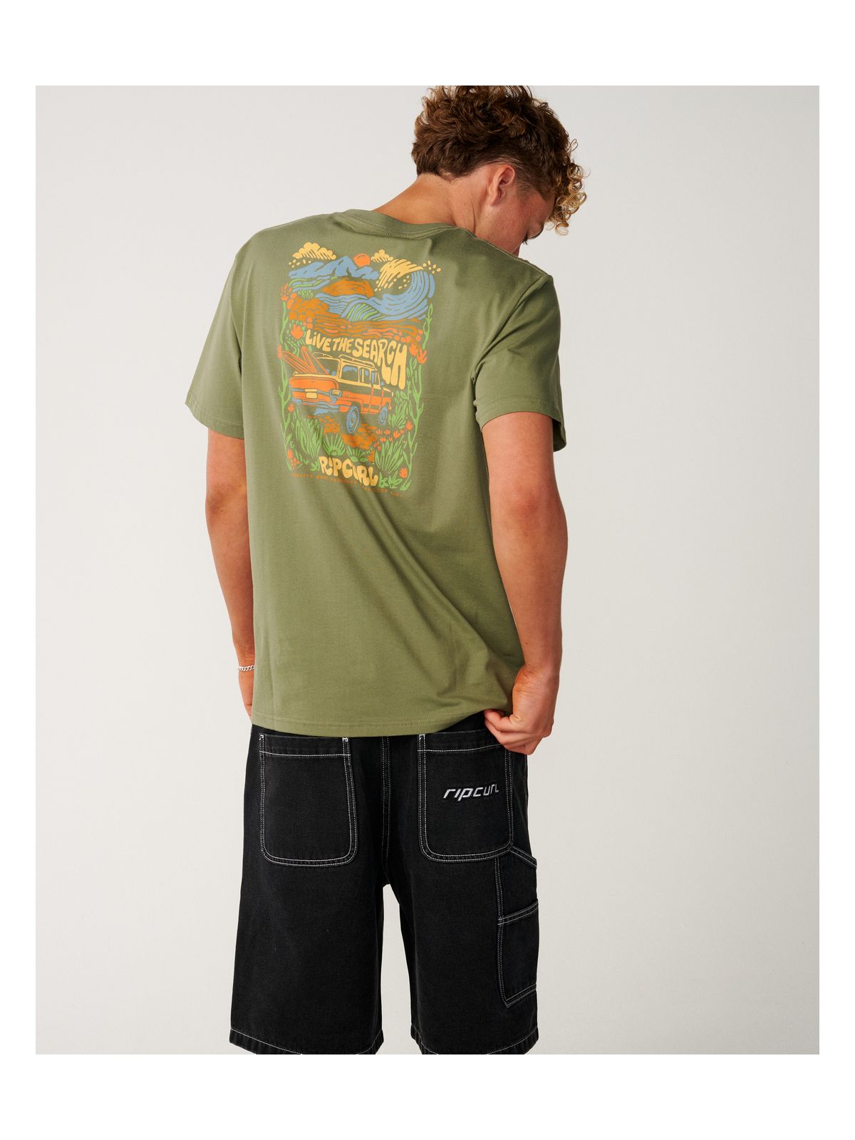 Koszulka męska RIP CURL Surf Trip Tee zielona