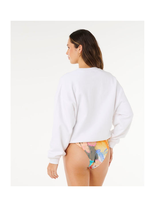 Bluza damska RIP CURL Hayley O O/S Drop Shldr Crew biała
