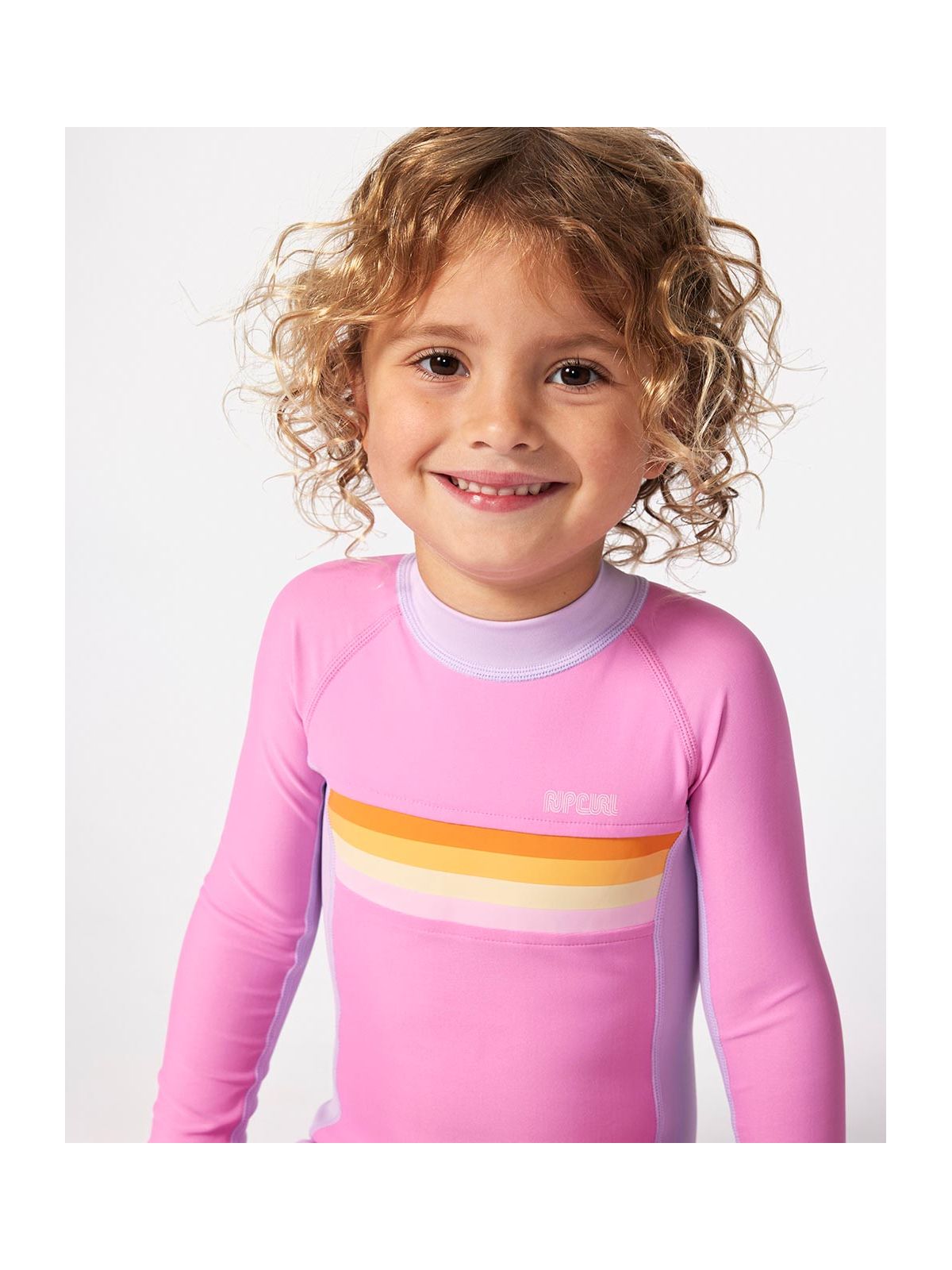 Lycra dziewczęca RIP CURL Rainbow Tide Springsuit - Girl różowa