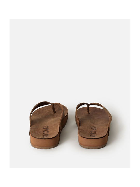Japonki damskie RIP CURL Freedom Leather Bloom Open Toe brązowe
