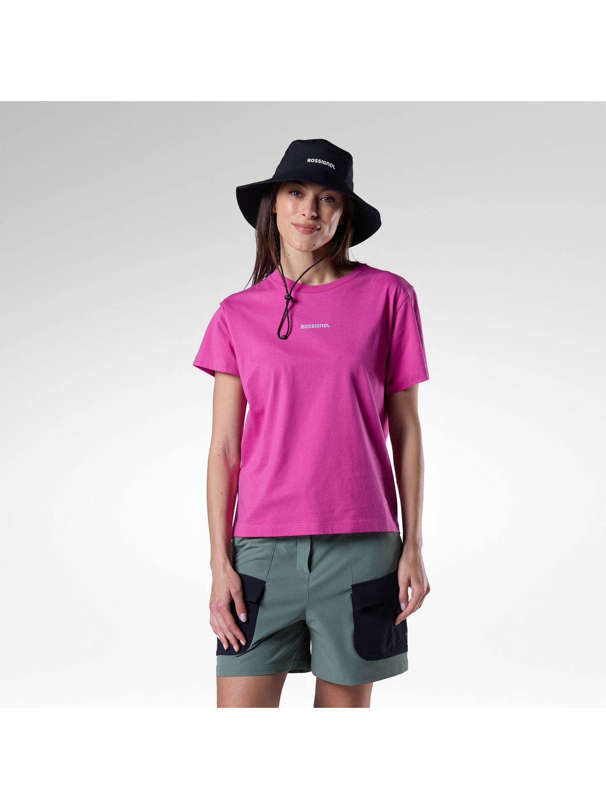 Koszulka damska ROSSIGNOL W Graphic Waterfall Tee różowa