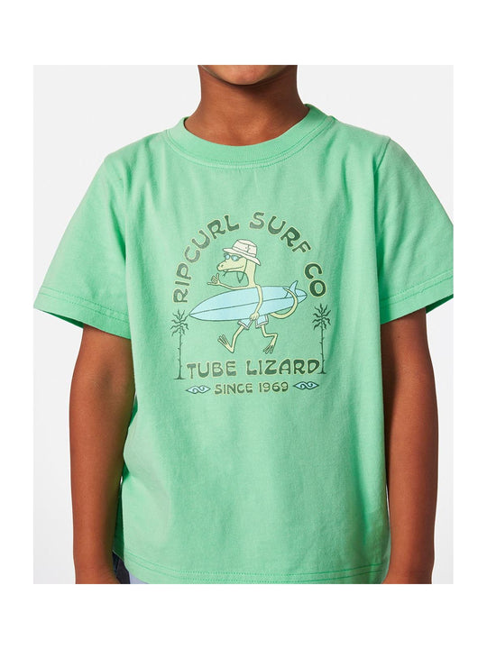 Koszulka RIP CURL Grom Energy Lizard Tee - Boy zielony
