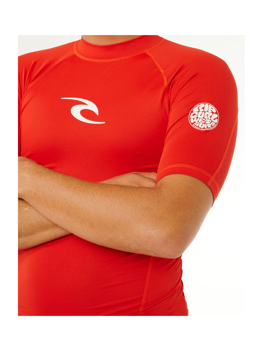 Lycra męska RIP CURL Waves Upf Perf S/S czerwona
