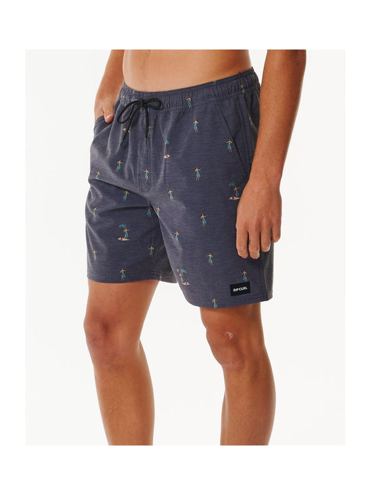 Szorty kąpielowe męskie RIP CURL Hula Breach Volley czarne

