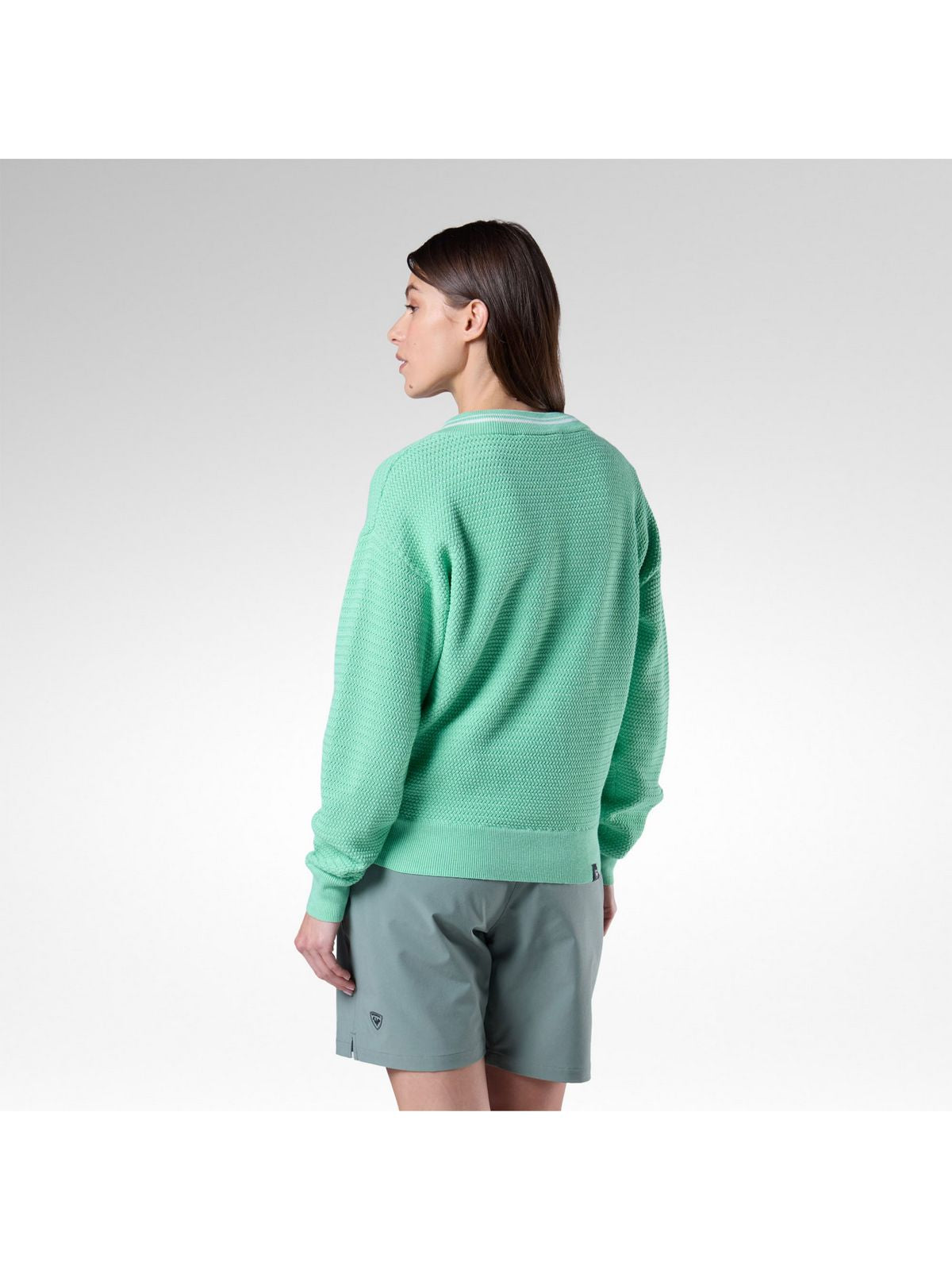 Sweter damski ROSSIGNOL W Knitted V Neck zielony