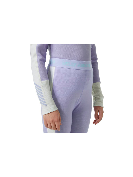 Bielizna dziecięca HELLY HANSEN Jr Lifa Merino Midweight Set kolor fioletowy
