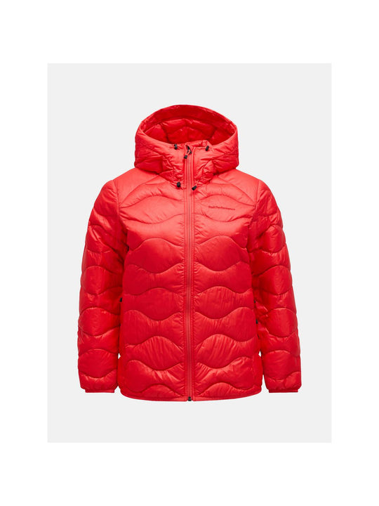 Kurtka puchowa damska PEAK PERFORMANCE Helium Down Hood Jacket Women czerwony
