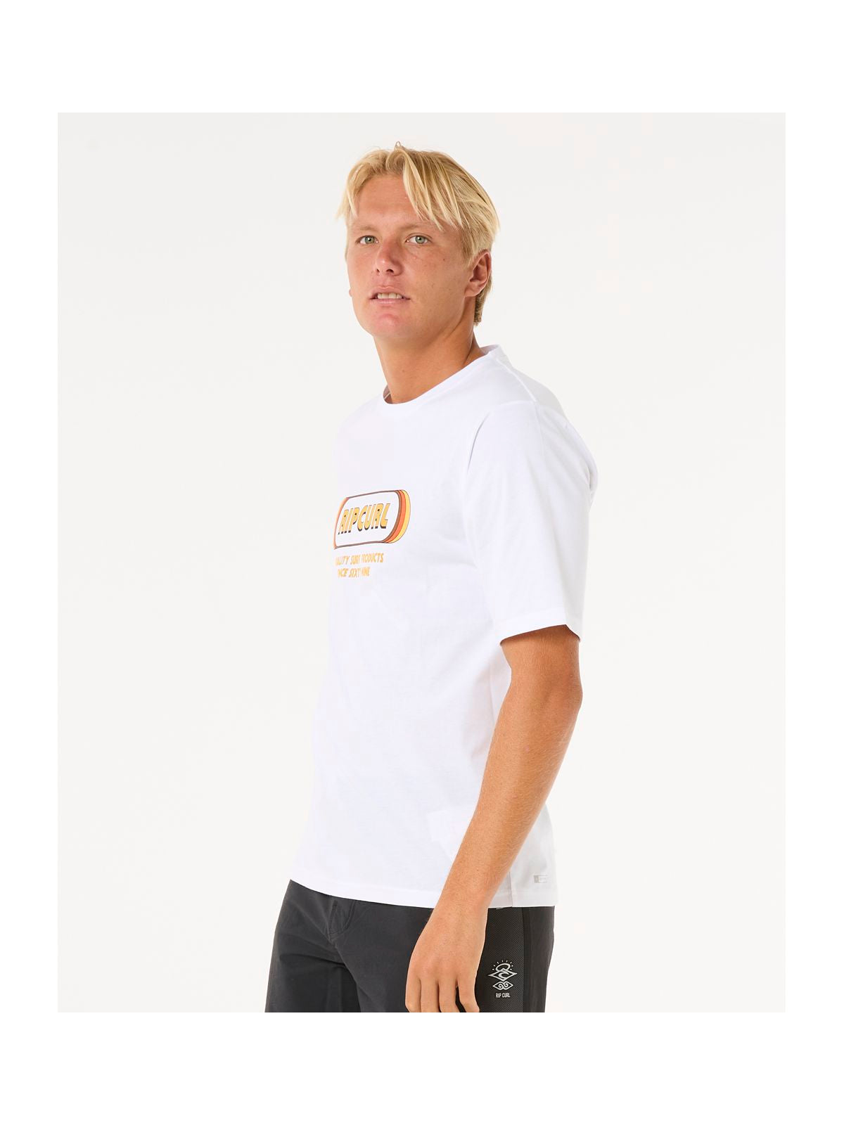 Koszulka z filtrem UV RIP CURL Icons Of Surf Upf S/S biała