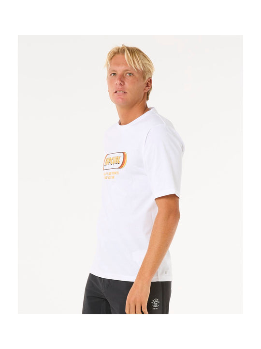 Koszulka z filtrem UV RIP CURL Icons Of Surf Upf S/S biała
