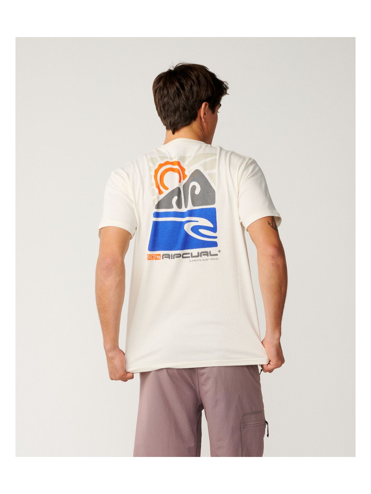 Koszulka męska RIP CURL S-Series Vaporcool Totem Tee biała