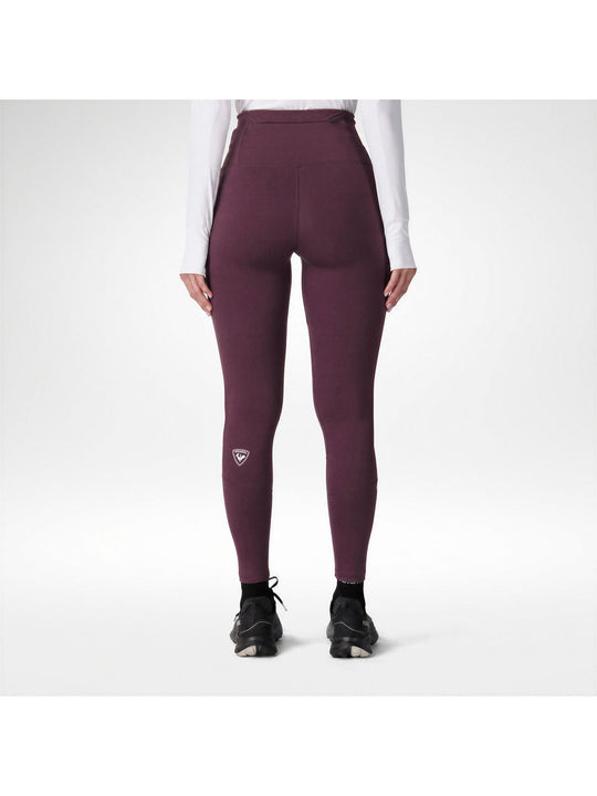 Legginsy damskie ROSSIGNOL W First Layer Tight bordowe
