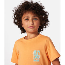 Koszulka RIP CURL Grom Energy Logo Tee - Boy pomarańczowa
