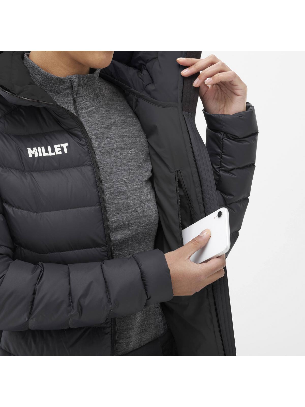 Kurtka MILLET W Kamet Down Hoodie Czarny