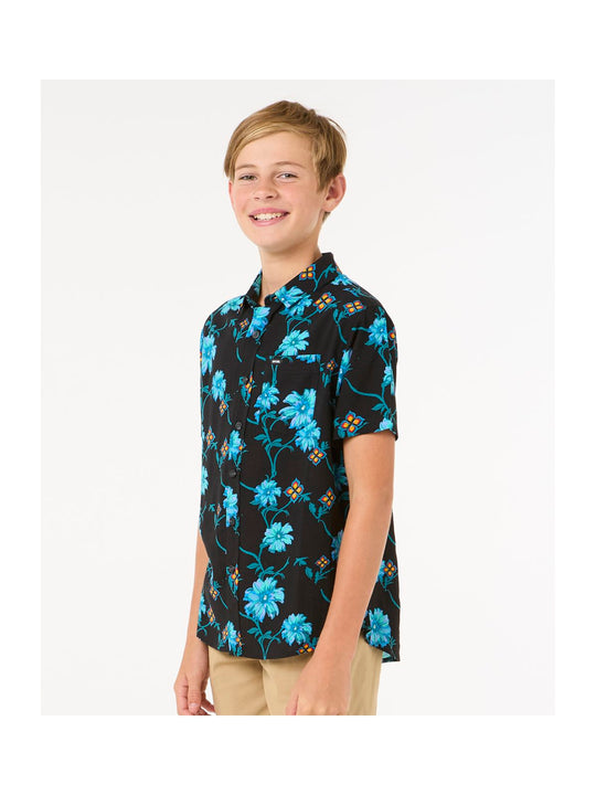 Koszula RIP CURL Surf Revival S/S Shirt-Boy czarny
