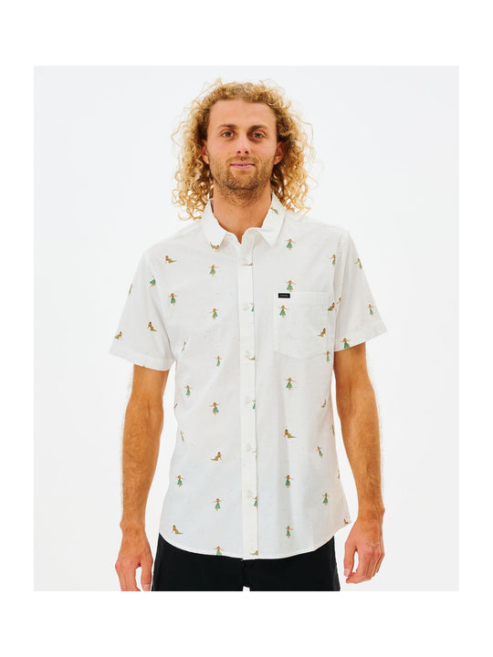 Koszula RIP CURL Hula Breach S/S Shirt biały
