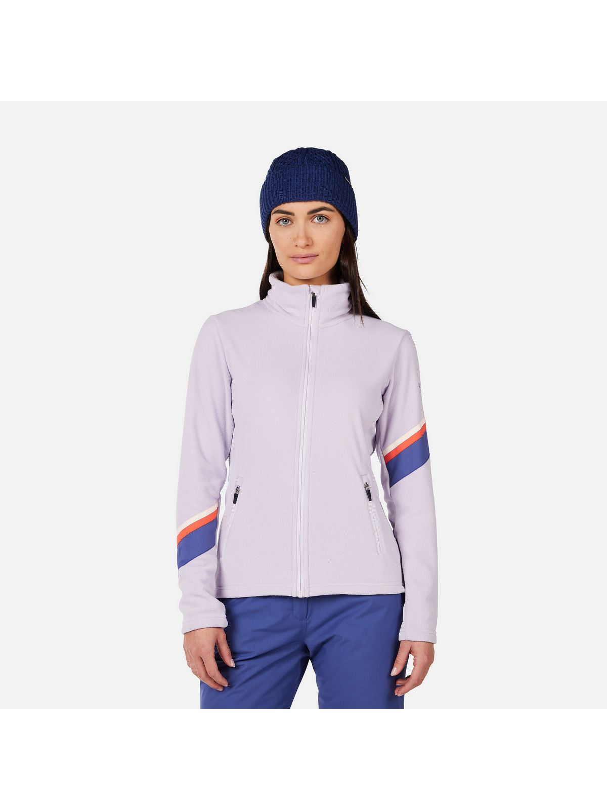 Bluza damska ROSSIGNOL W Strawpile Fleece Fz szara