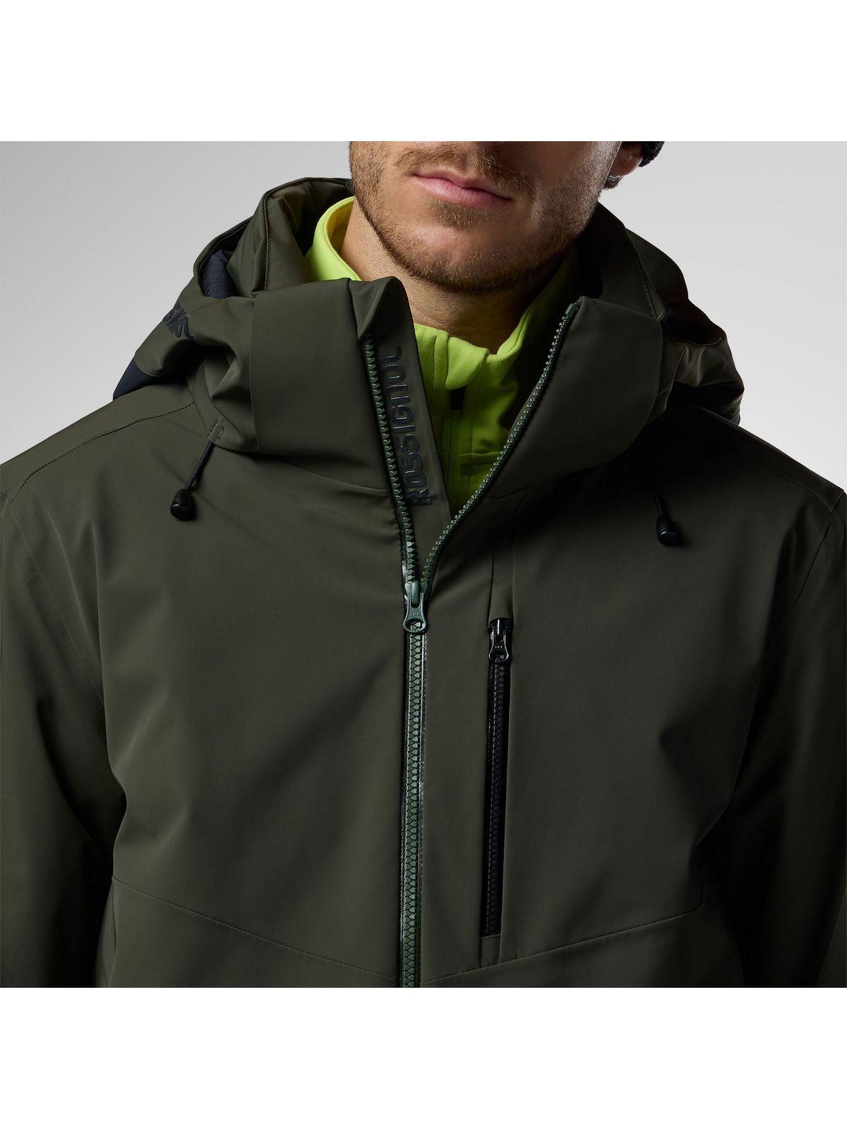 Kurtka narciarska męska ROSSIGNOL M 4Ws Blackside Insulated Jack zielona