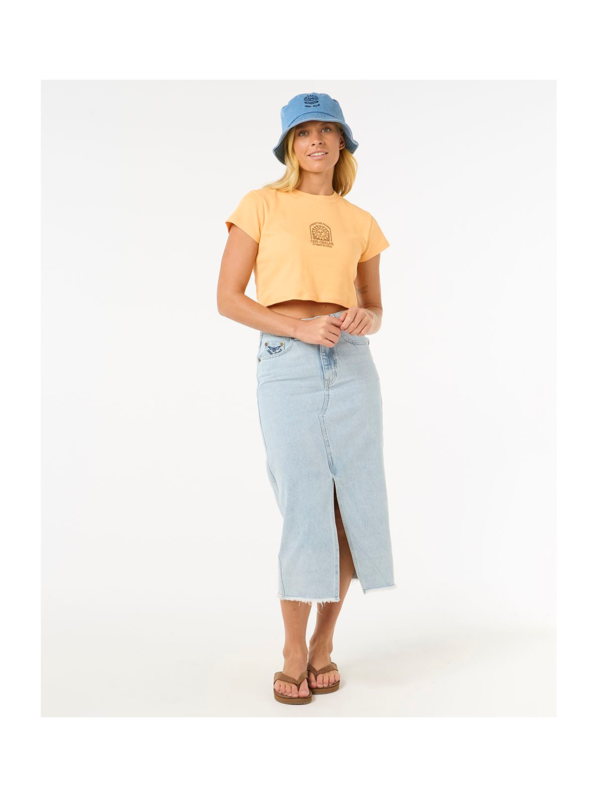 Koszulka RIP CURL San Carlos Baby Tee pomarańczowy