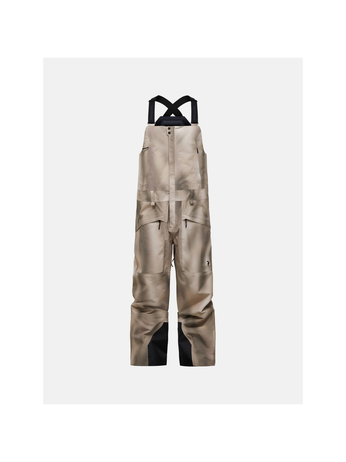 Spodnie narciarskie męskie PEAK PERFORMANCE Edge HIPE 3L AOP Shell Bib Pants beżowe