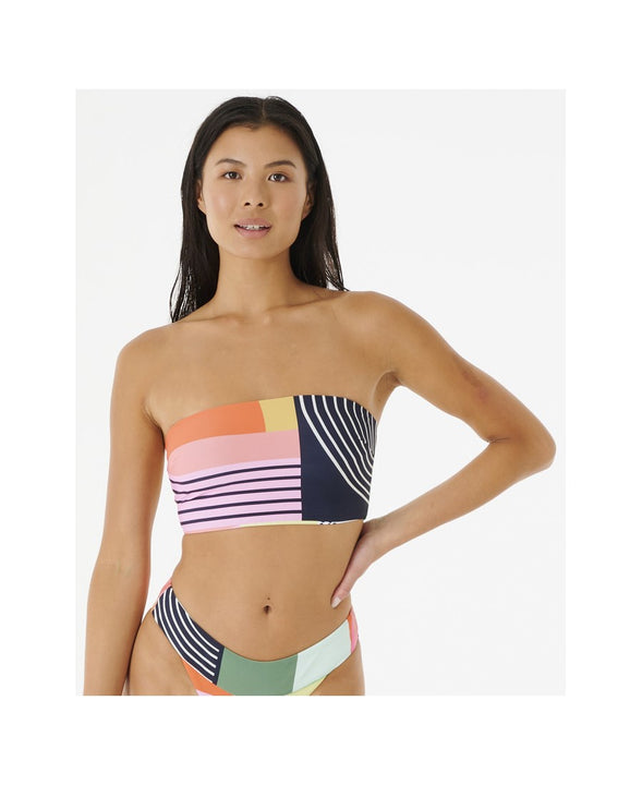 Biustonosz kąpielowy RIP CURL Day Break Long Line Bandeau multi
