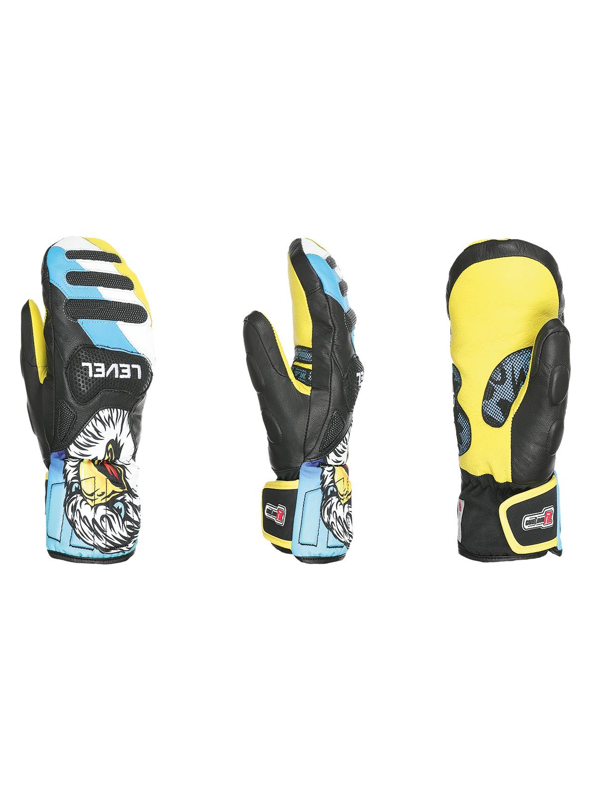 Rękawice narciarskie LEVEL SQ JR CF Mitt PK Rainbow