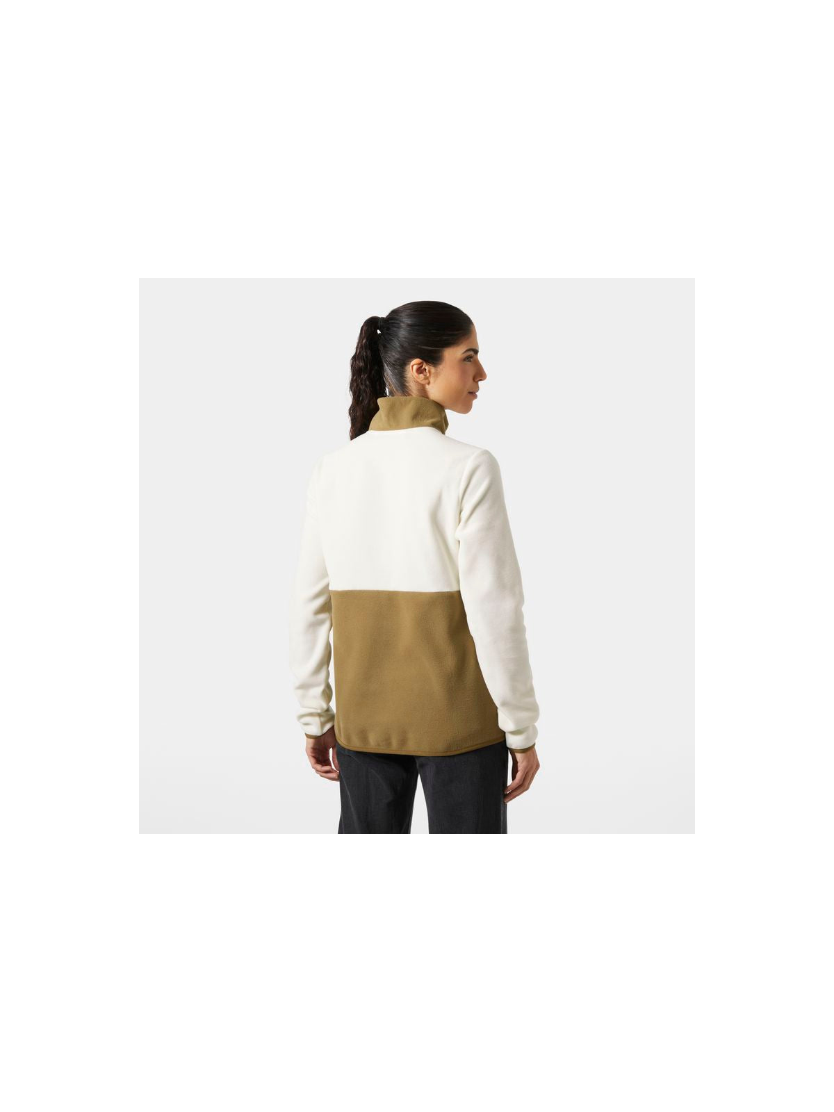 Bluza damska HELLY HANSEN W Daybreaker Snap Pullover kolor brązowy