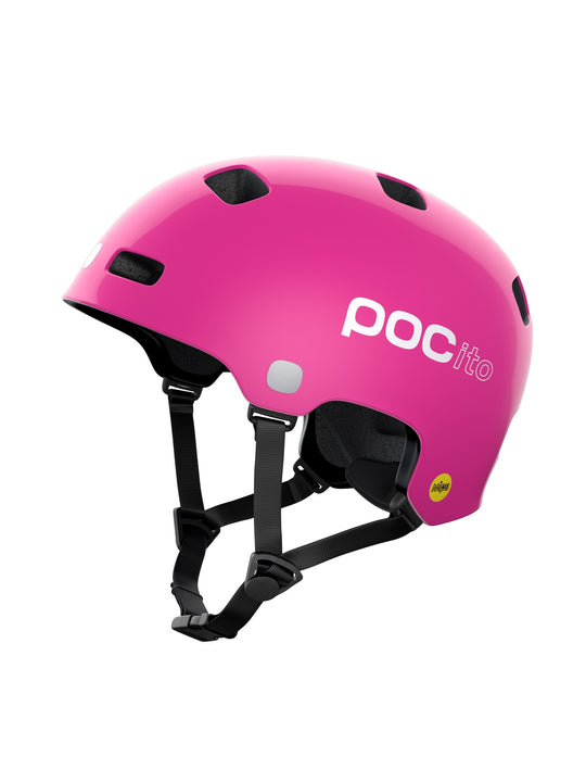 Kask rowerowy juniorski POCITO CRANE MIPS - różowy - Adventure Sports

