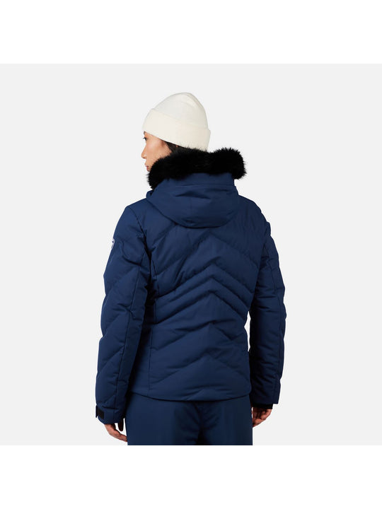 Kurtka narciarska damska ROSSIGNOL W STACI INSULATED JKT granatowa
