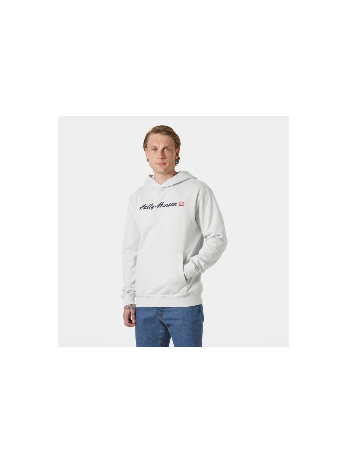 Bluza sportowa męska HELLY HANSEN CORE GRAPHIC SWEAT H biała - Adventure Sports