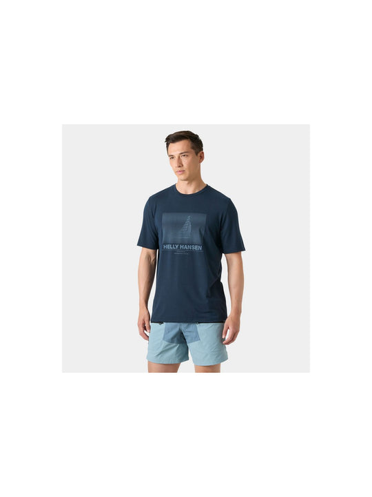 Koszulka męska HELLY HANSEN Hp Race Graphic T-Shirt granatowa

