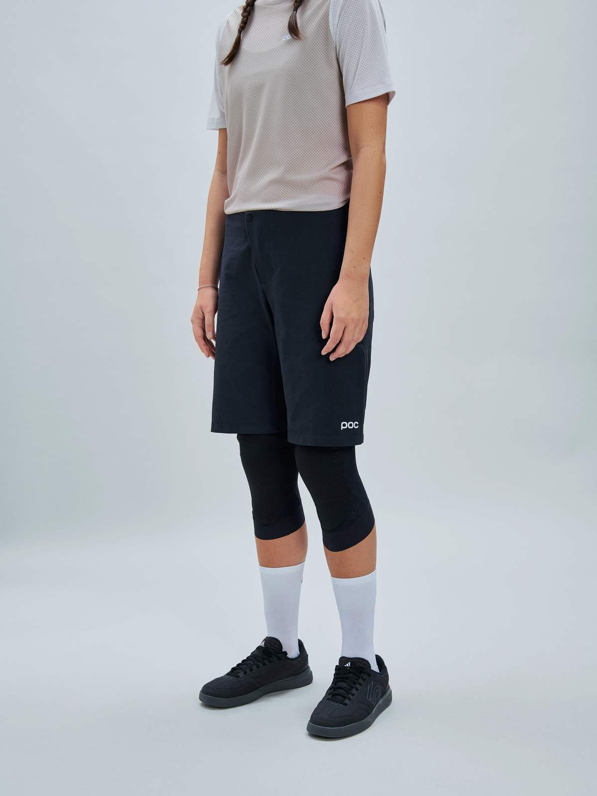 Spodenki rowerowe damskie POC W's Motion Air Shorts czarny