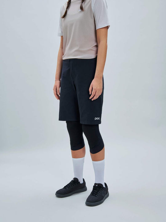 Spodenki rowerowe damskie POC W's Motion Air Shorts czarny
