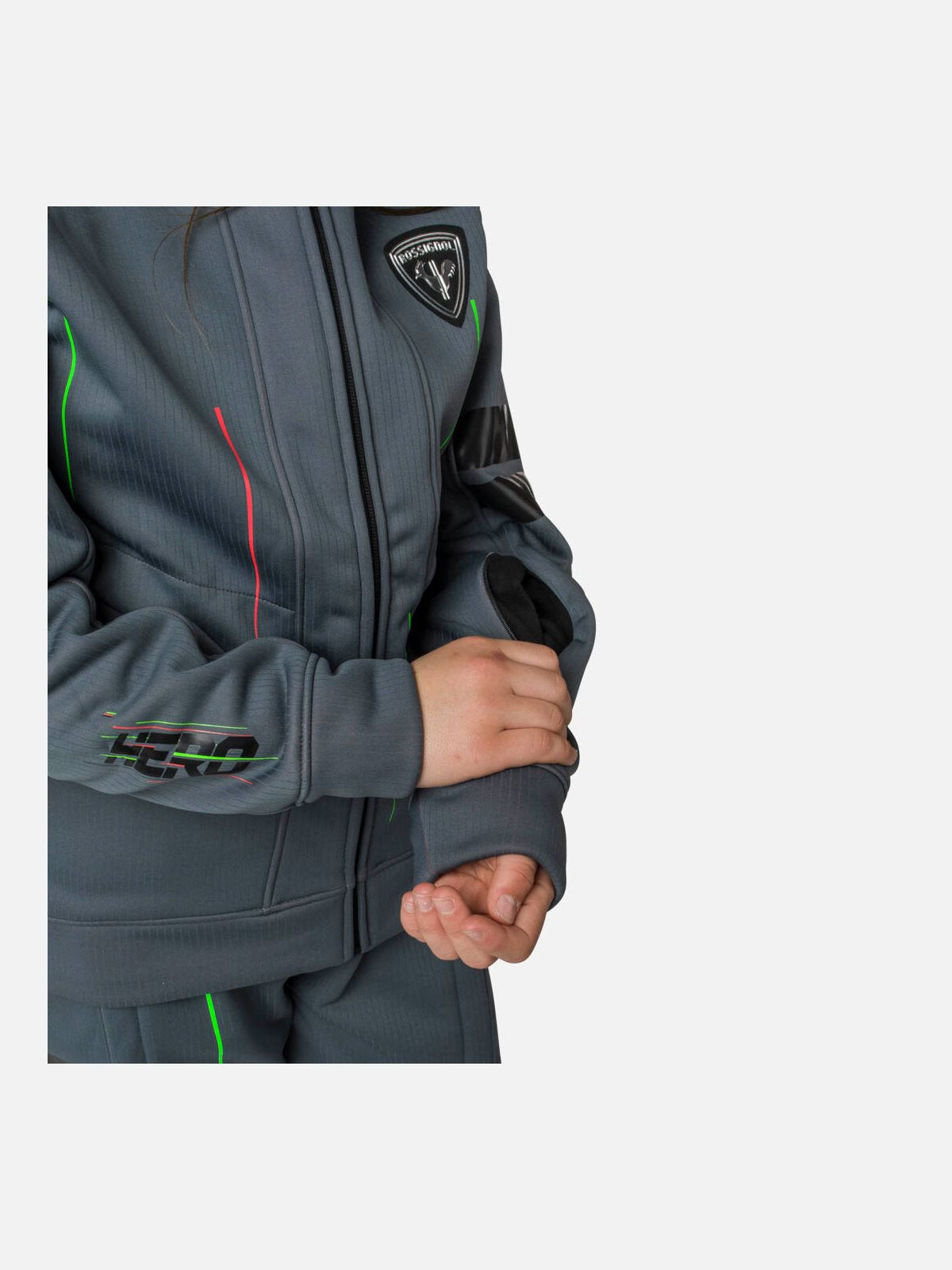 Kurtka softshell ROSSIGNOL Racing Jacket Junior - szary