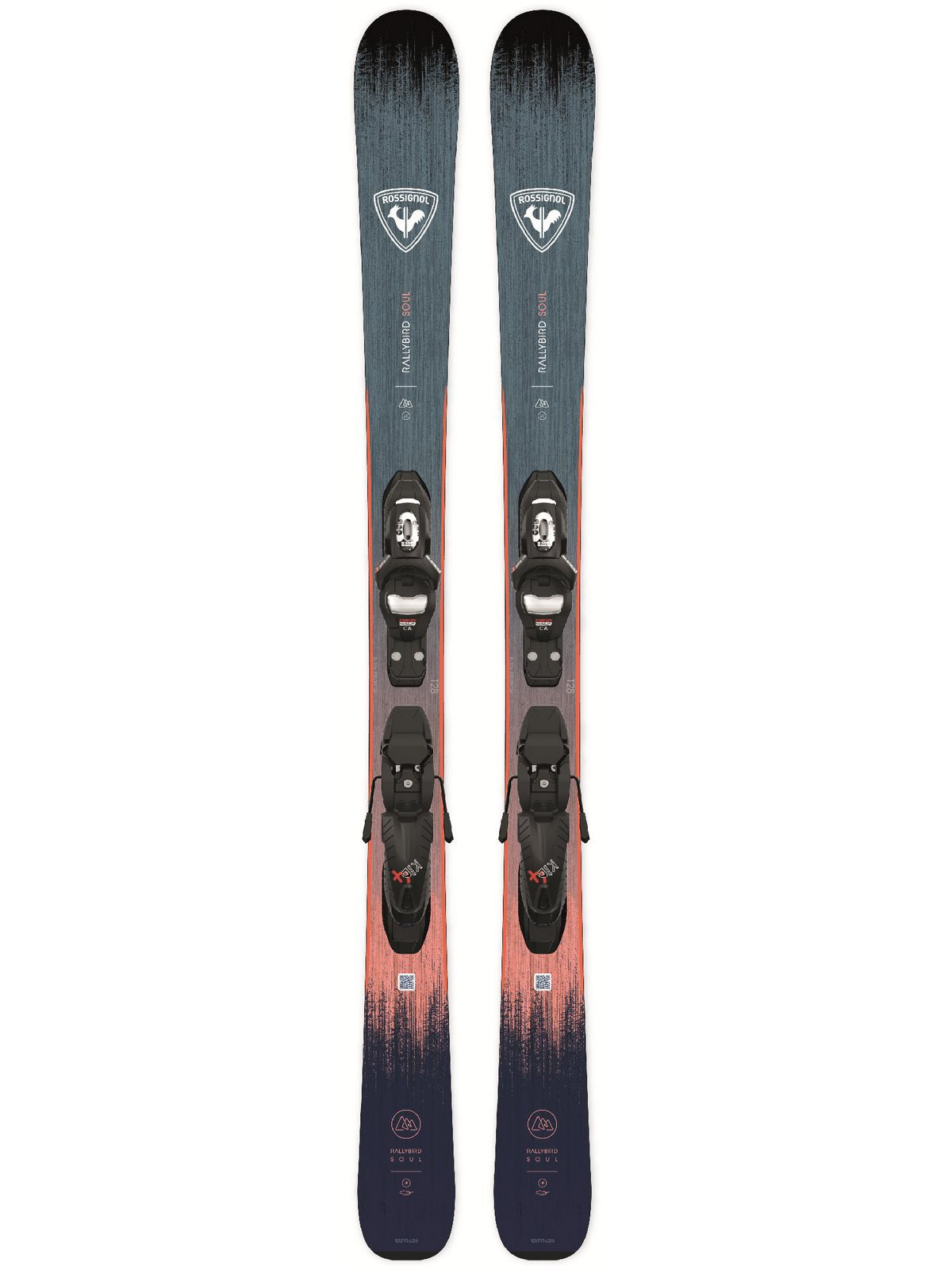 Narty dla dzieci ROSSIGNOL Rallybird Jr + wiązania LOOK Kid 4 GW B76