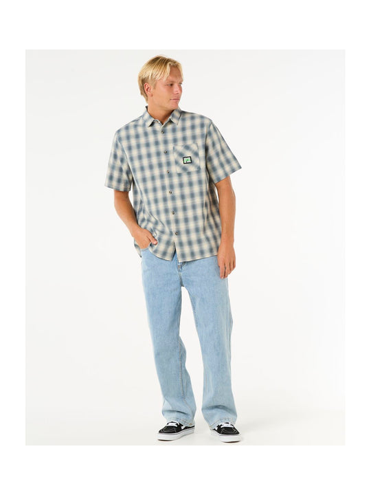 Koszula męska sportowa RIP CURL Raw Energy S/S Plaid Shirt w kratę
