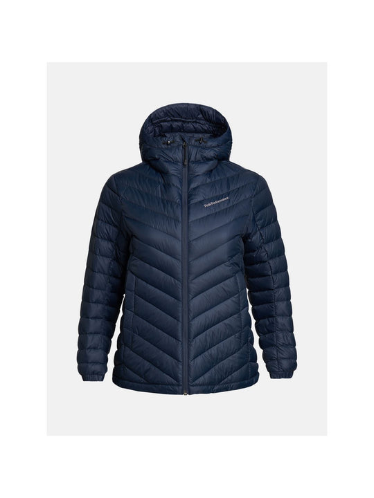 Kurtka puchowa Peak Performance W Frost Down Hood Jacket niebieski
