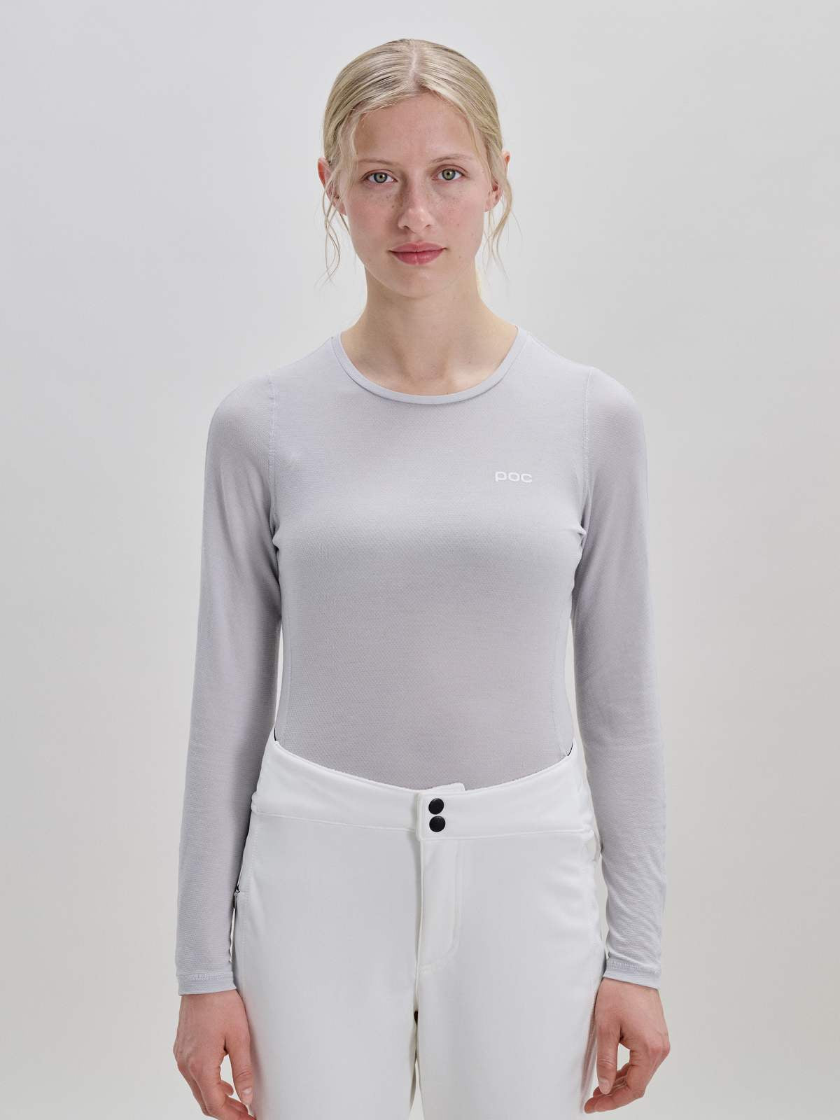 Koszulka damska POC W's Layer Mid L/S Jersey szary
