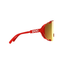Okulary rowerowe POC Devour Wide Fit czerwone - Clarity Road/Partly Sunny Gold cat.2
