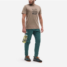 Koszulka męska MILLET Chamonix Logo Ts Ss M beżowa
