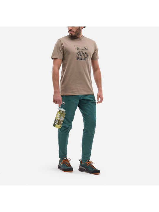 Koszulka męska MILLET Chamonix Logo Ts Ss M beżowa
